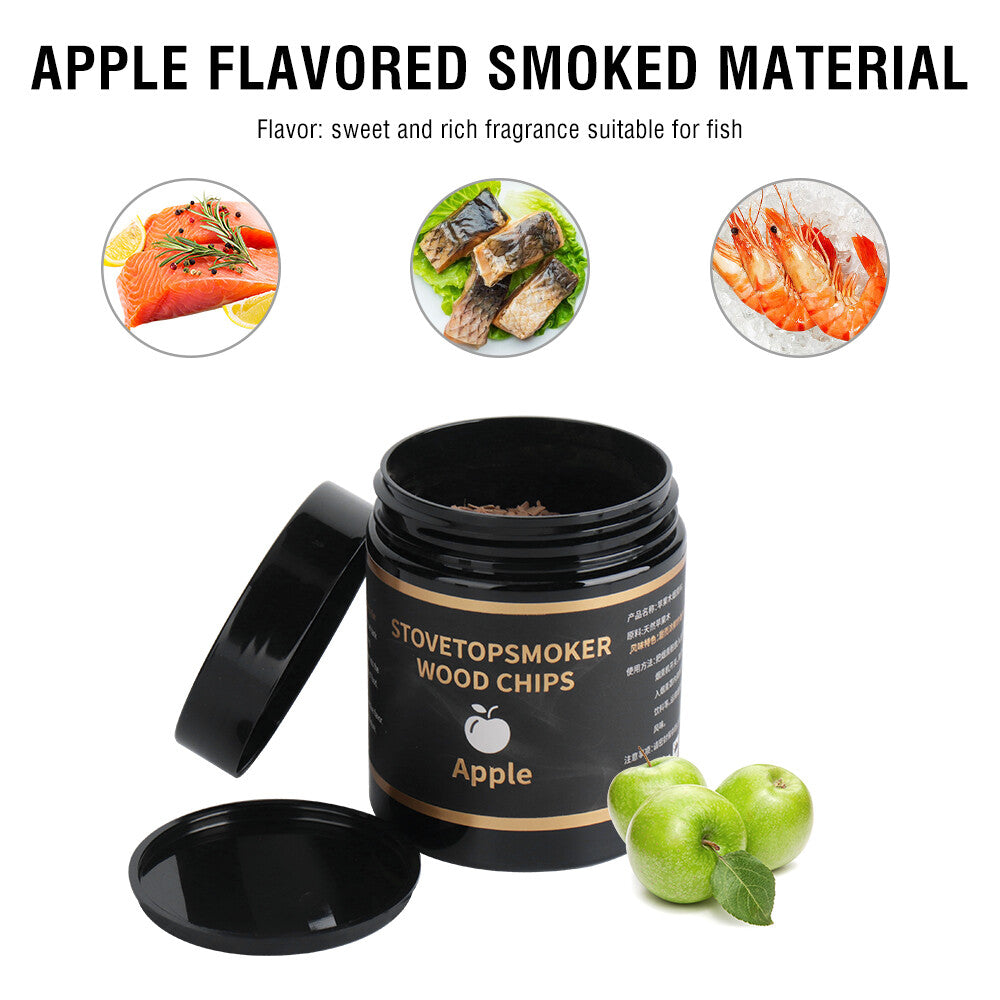 4 Flavors Wood Chips Cherry Apple Oak Pecan Sawdust Food BBQ Smoking Gun Smoke