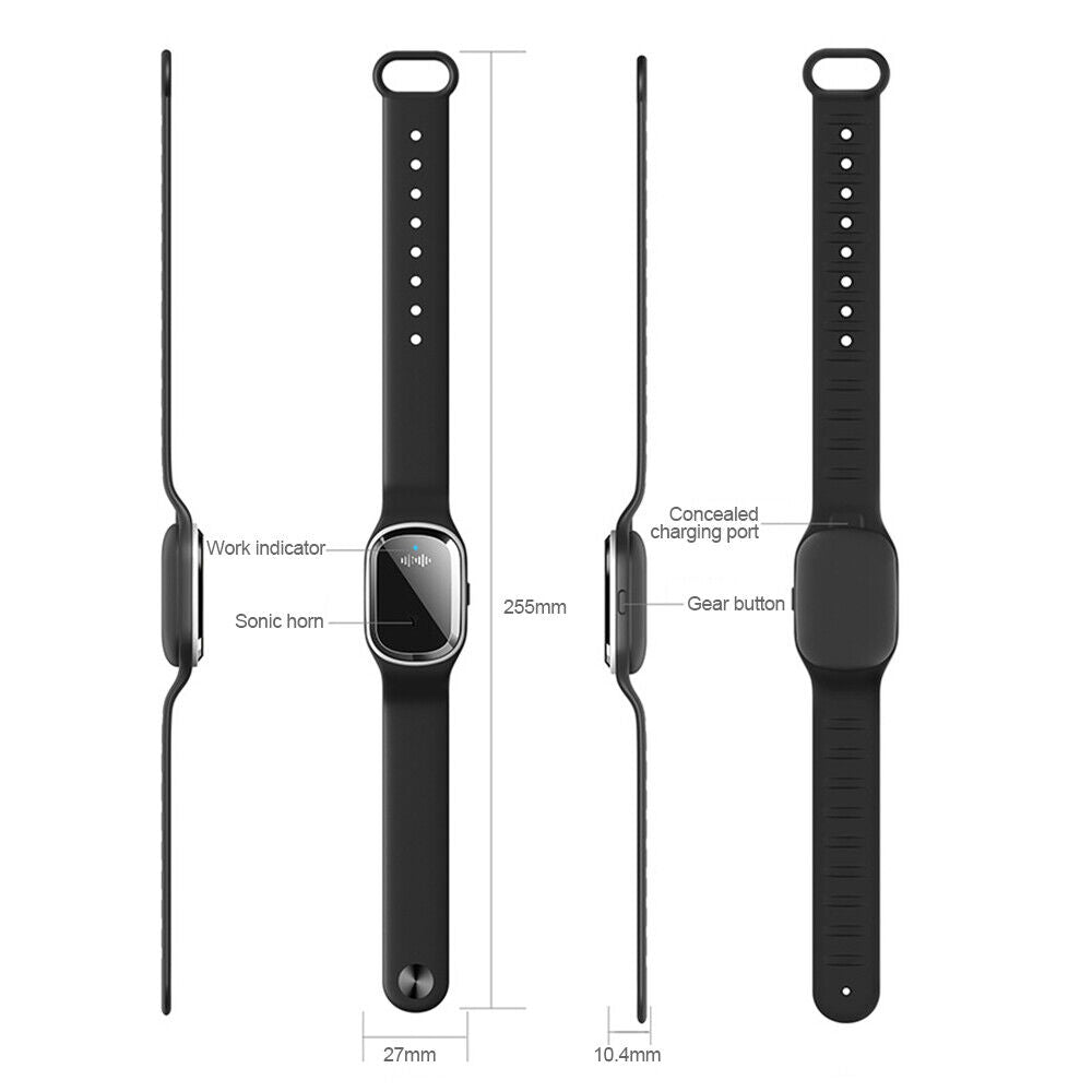 Ultrasonic Anti Mosquito Insect Pest Bugs Repellent Bracelet Repeller Wrist USA