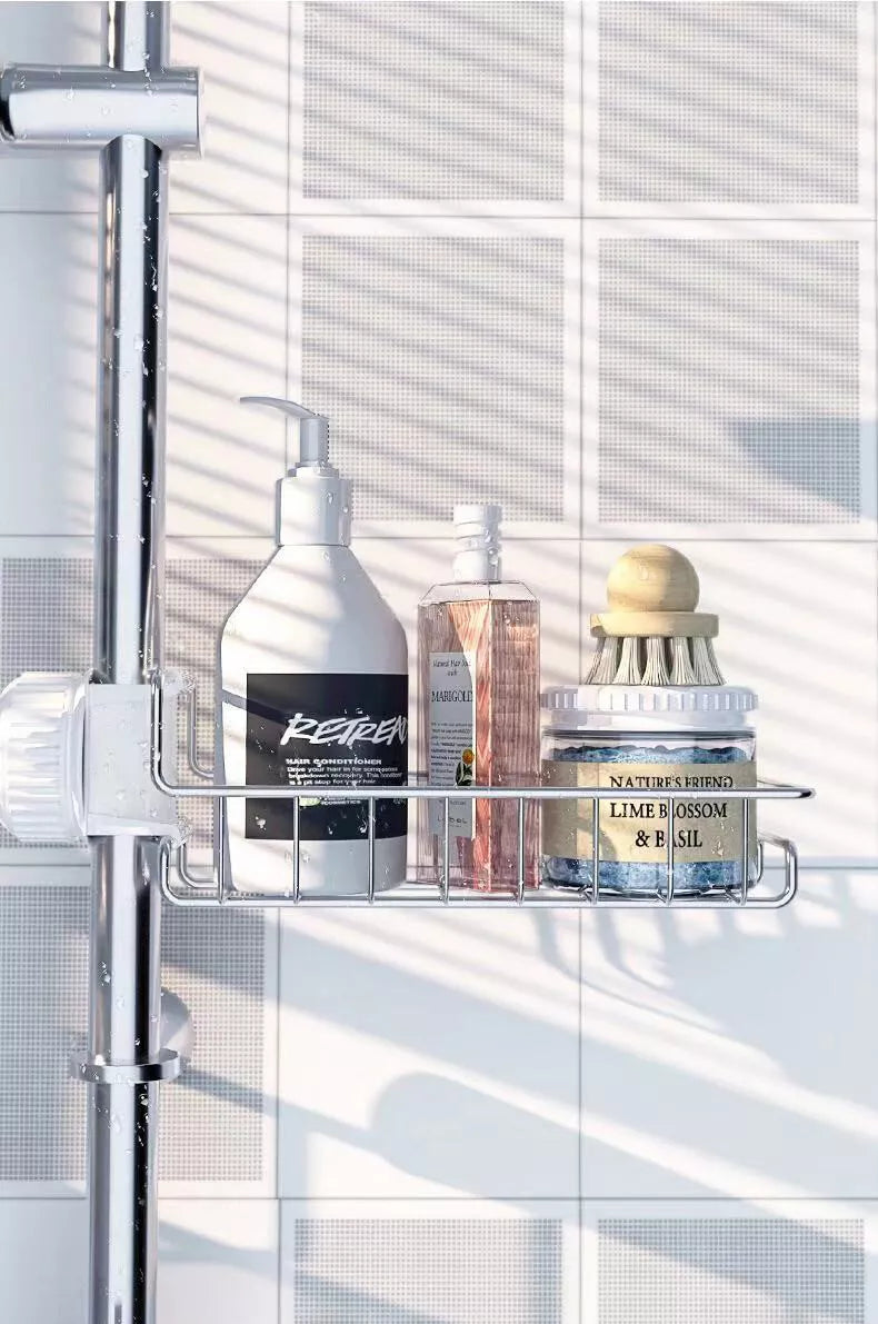 Drain Rack Storage Holder Shelf-Kitchen Sink Faucet Sponge Soap Cloth