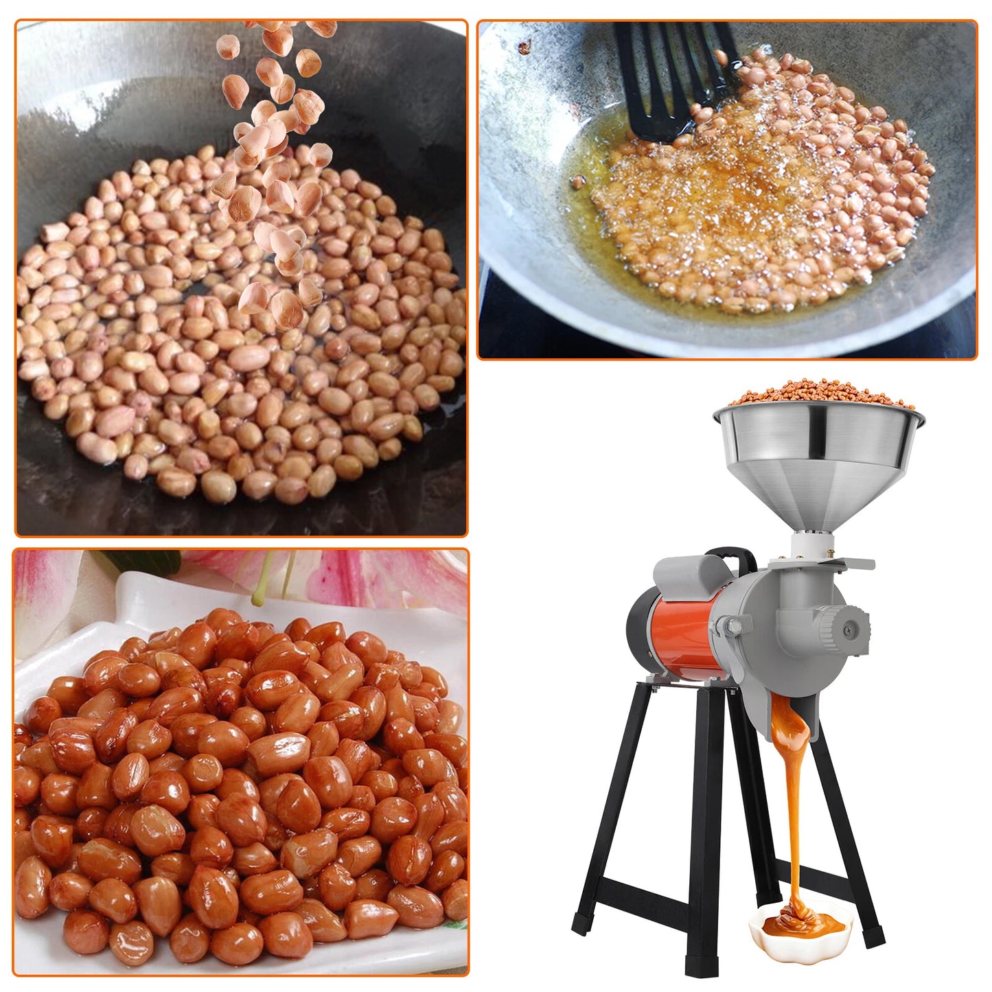 110V 1500W Electric Peanut Butter Machine Grinder Household Nut Maker Grinding - Picture 13 of 13