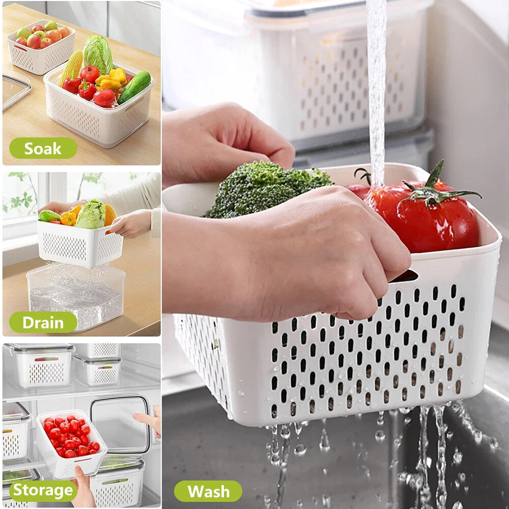 6-18Pcs Kitchen Plastic Food Containers with Storage Lids Meal Prep Airtight