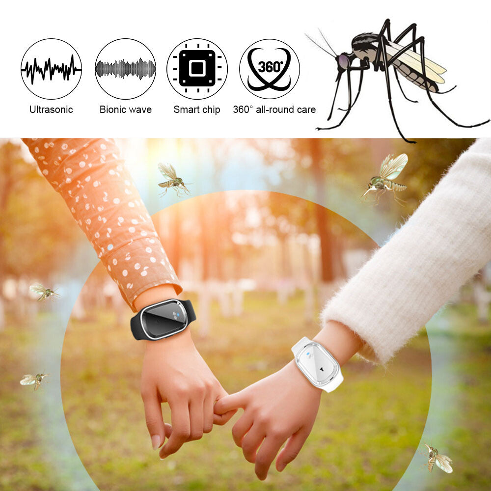 Ultrasonic Anti Mosquito Insect Pest Bugs Repellent Bracelet Repeller Wrist USA