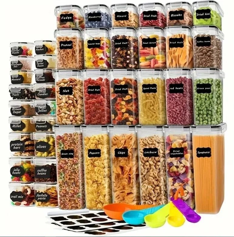 84pcs Food Storage Container Set with Easy-Snap Lids 42 Lids + 42 Containers