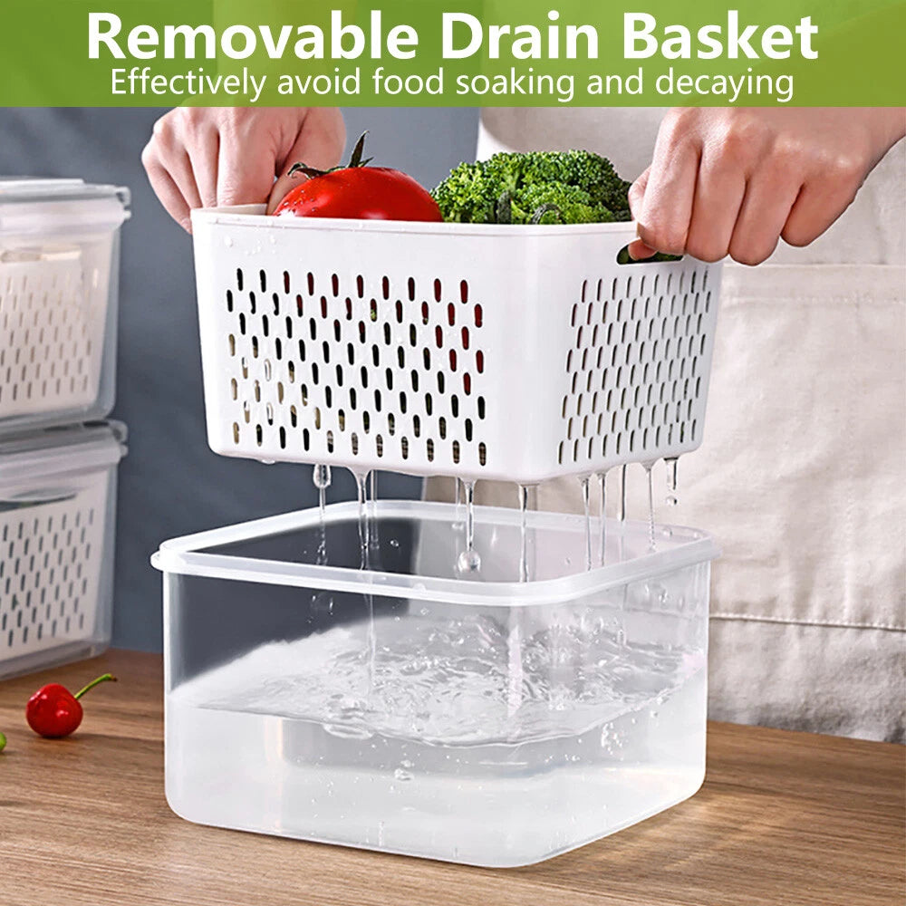 6-18Pcs Kitchen Plastic Food Containers with Storage Lids Meal Prep Airtight