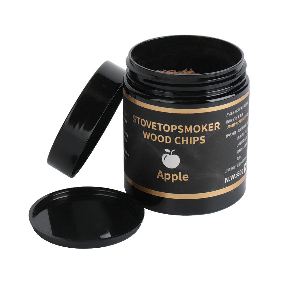 4 Flavors Wood Chips Cherry Apple Oak Pecan Sawdust Food BBQ Smoking Gun Smoke