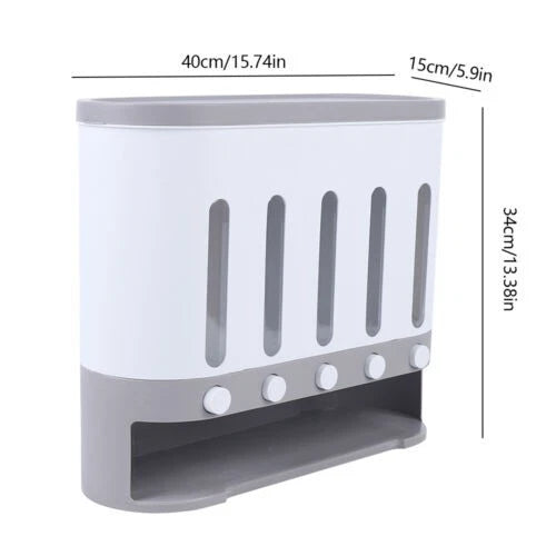 Kitchen Cereal Containers Storage Dry Food Containers Wall Mounted Dispenser