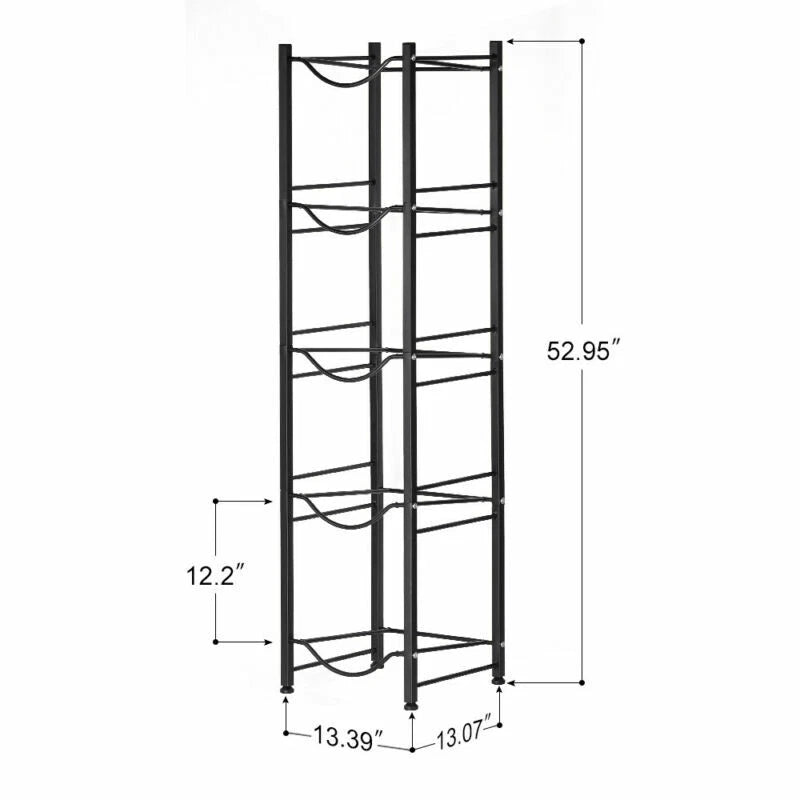 3/4/5 Tier Water Jug Holder 5 Gallon Water Bottle Holder Storage Rack Shelves