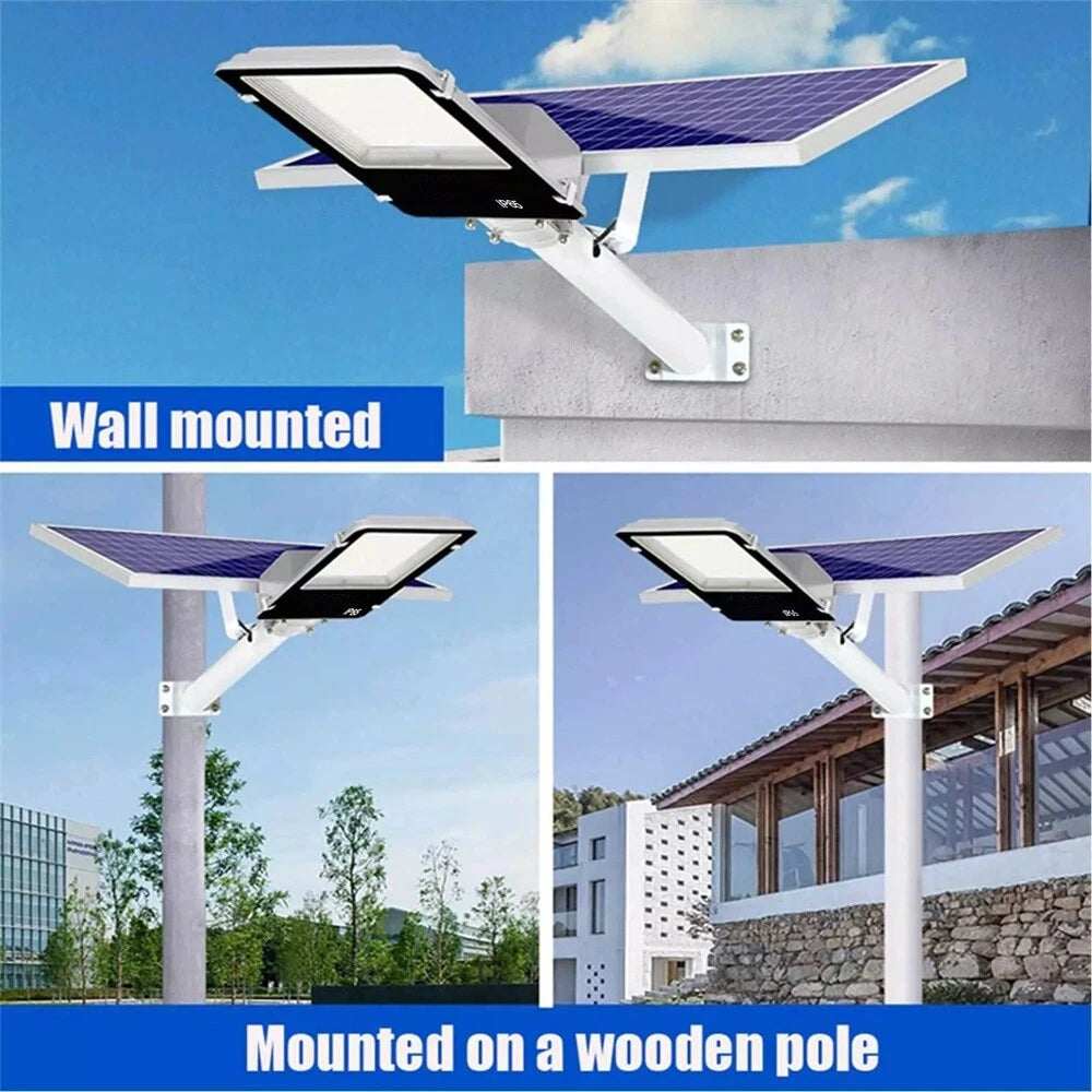 8000W Commercial Solar Street Lights LED Outdoor Dusk to Dawn Super Bright Lamp