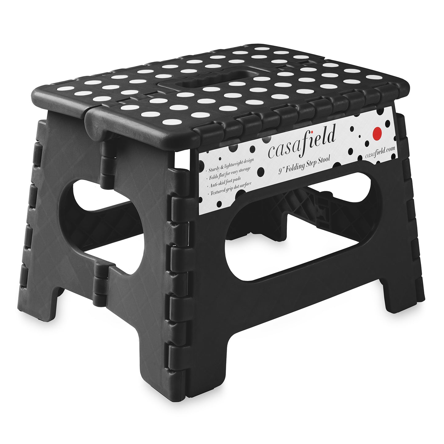 Collapsible Folding Plastic Kitchen Step Foot Stools with Handle