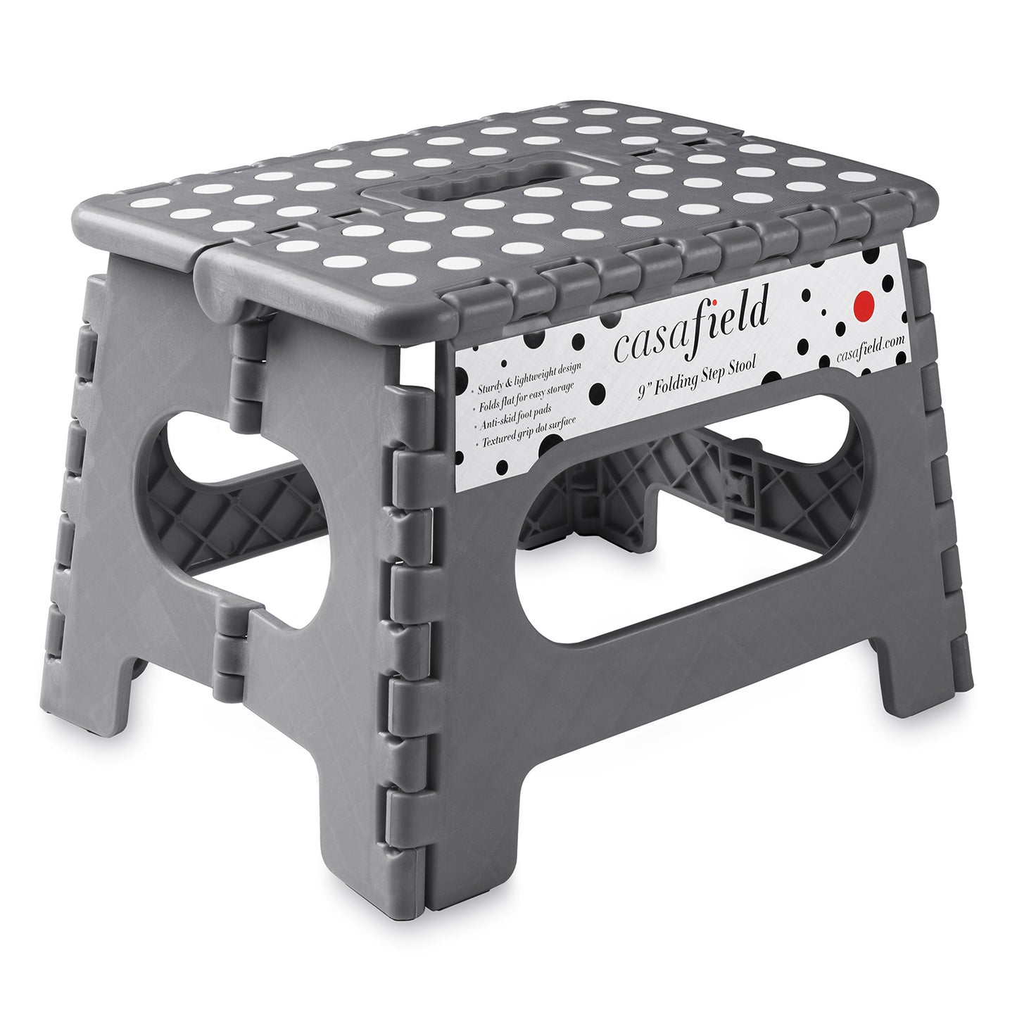 Collapsible Folding Plastic Kitchen Step Foot Stools with Handle
