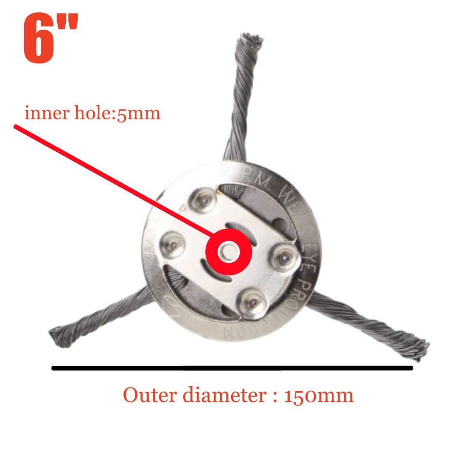 Lawn Mower Steel Wire Grass Trimmer Head Brush Cutter Weed Eater Trimmer Head
