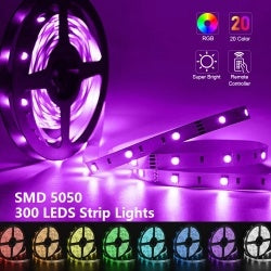 DC12V 1M 5M SMD 5050 RGB White Waterproof 300 LED Flexible  Tape Strip Light