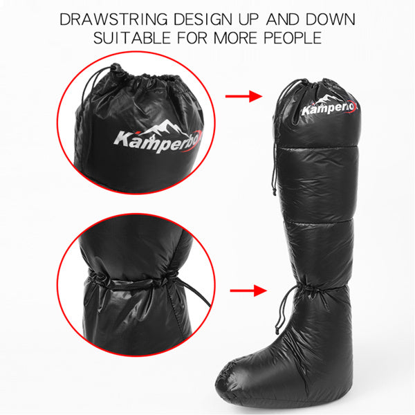 Camping Down Socks Kamperbox Sleeping Bag Down Boots