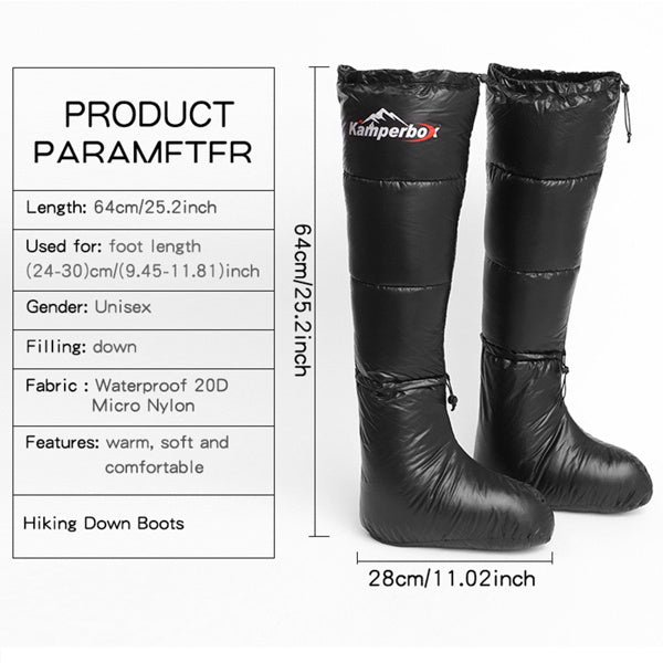 Camping Down Socks Kamperbox Sleeping Bag Down Boots