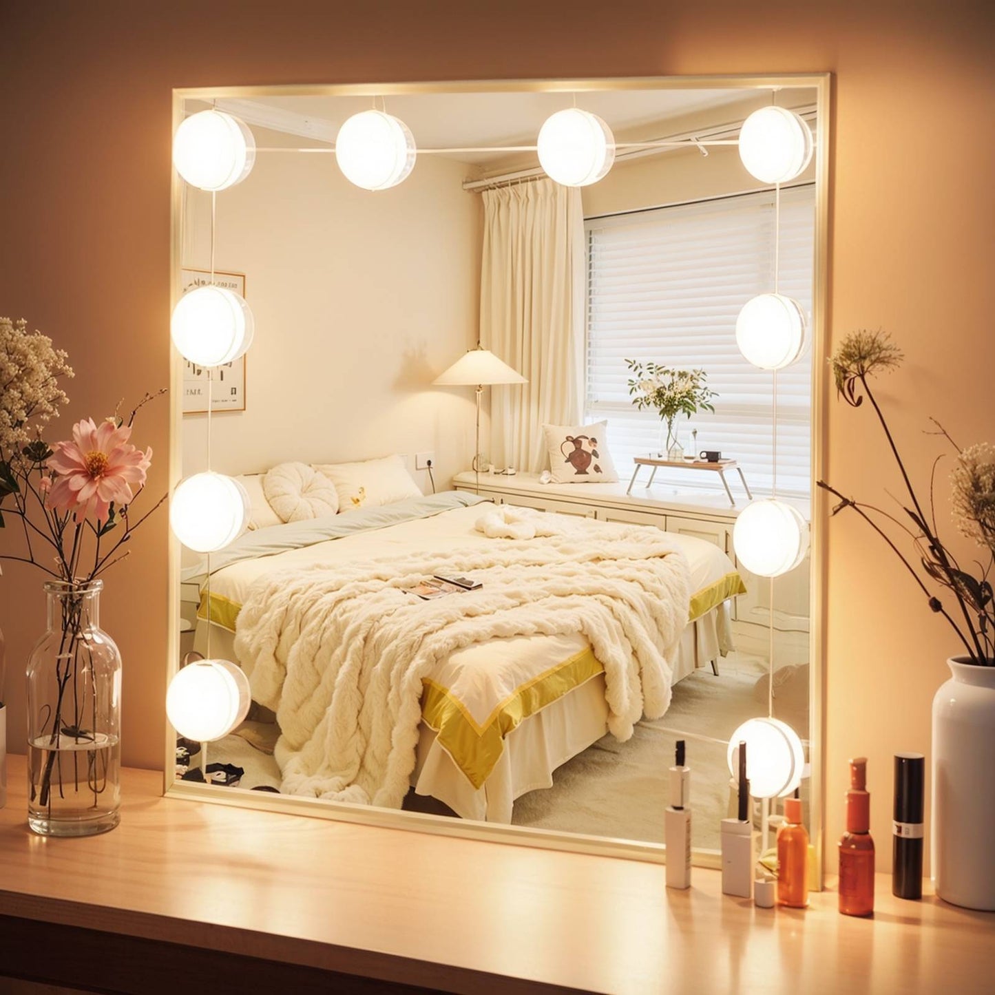 Makeup Vanity Lights For Mirror LED Vanity Mirror Lights With 10 Dimmable Bulbs