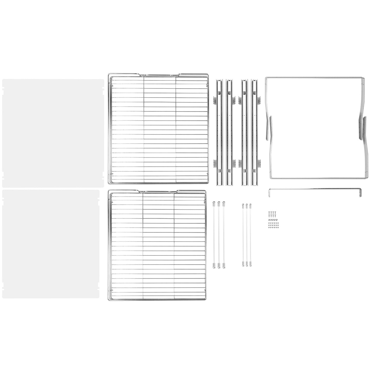 2-Tier Kitchen Cabinet Pull Out Shelf Organizer Slide Out Drawer 9-22 inch