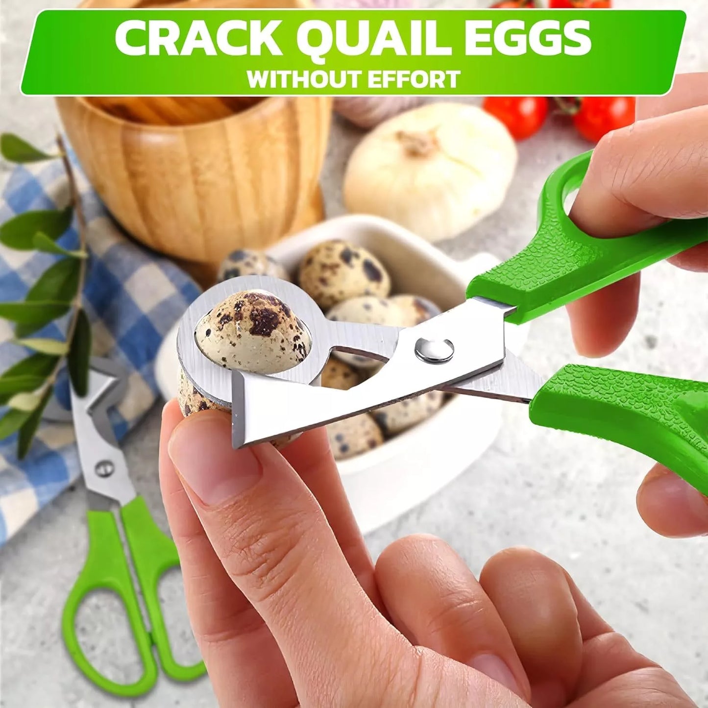 Quail Roast egg scissors Cut eggshell scissors eggshell opening divider scissors