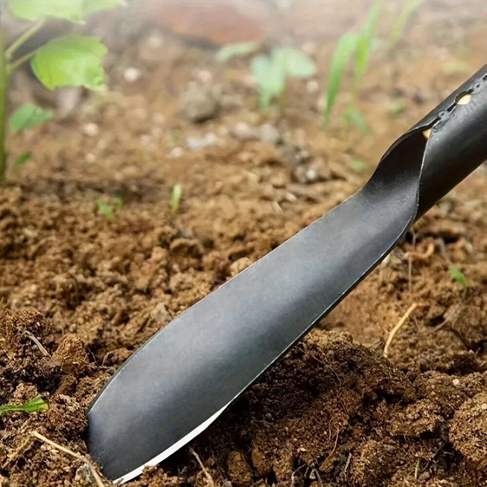 Set of Two Metal Garden Shovels - Ideal for Digging, Transplanting, Planting