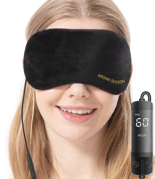 Aroma Season Heated Eye Mask, Warm Eye Compress for Dry Eyes MGD Stye Blephartit