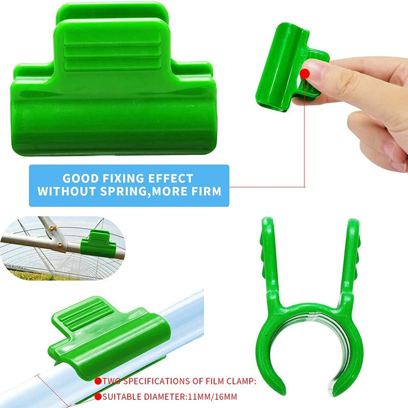 100PC LARGE PLANT & GARDEN CLIPS Support Tomato Vegetable Trellis Twine Ties