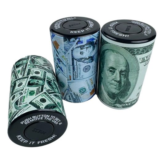 1pc Vacuum Sealed Herb Stash Jar Container Airtight Smell Proof Plastic Storage