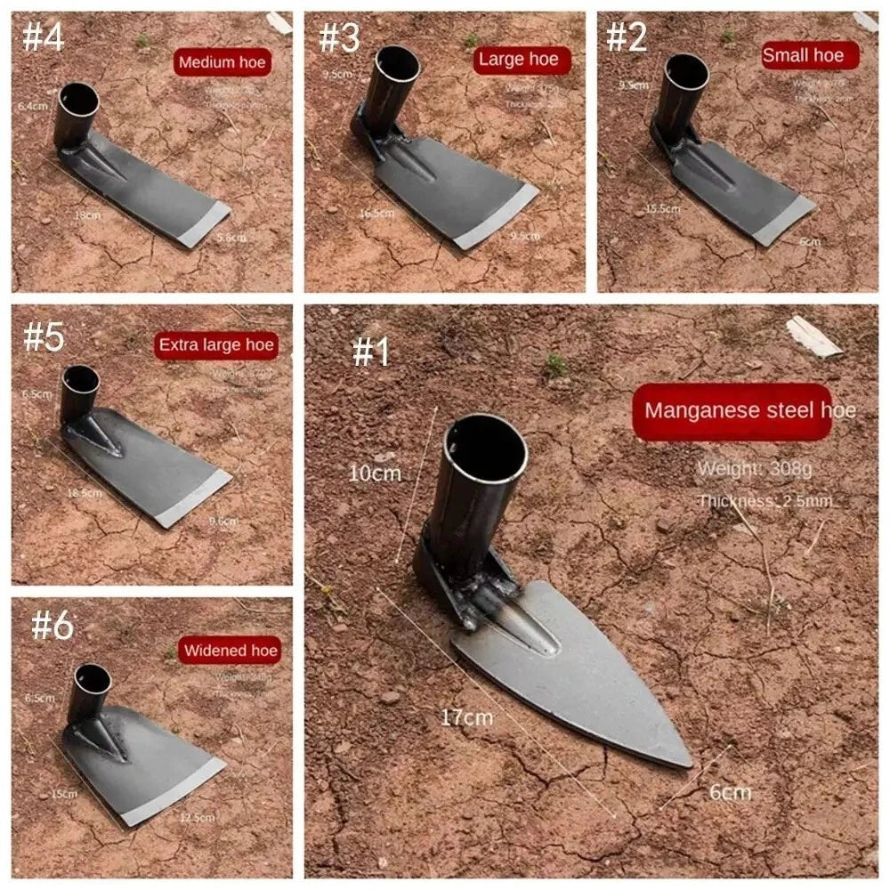 Durable Garden Hoe Household Outdoor Farming Tools Forging Weeding Hoe for Diggi