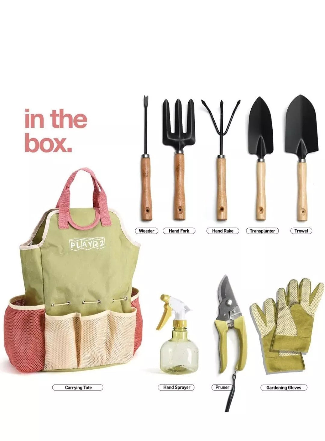 Gardening Tools Set of 10 ? Complete Heavy Duty Garden Tools Set with Fashion...