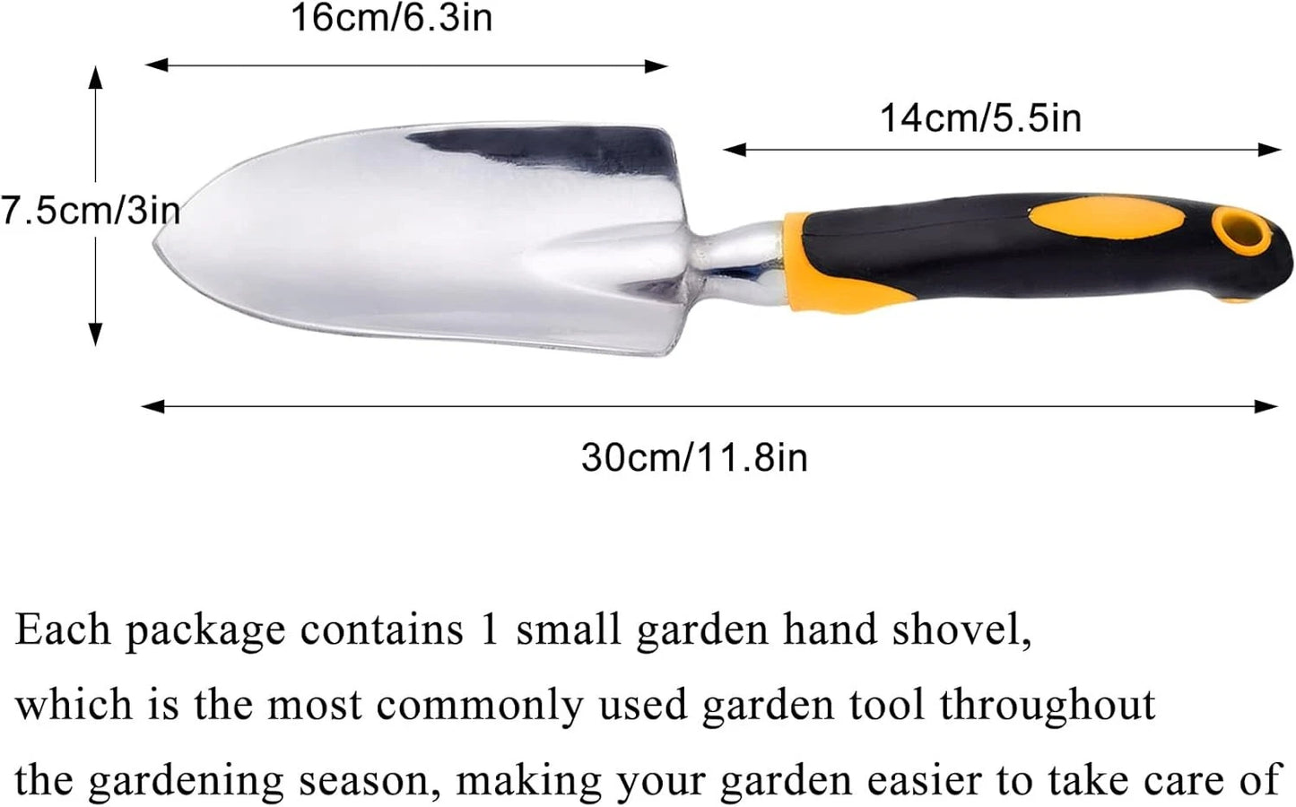 Garden Trowel Hand Shovel, Small Gardening Tools Aluminum Heavy Duty Garden Spad