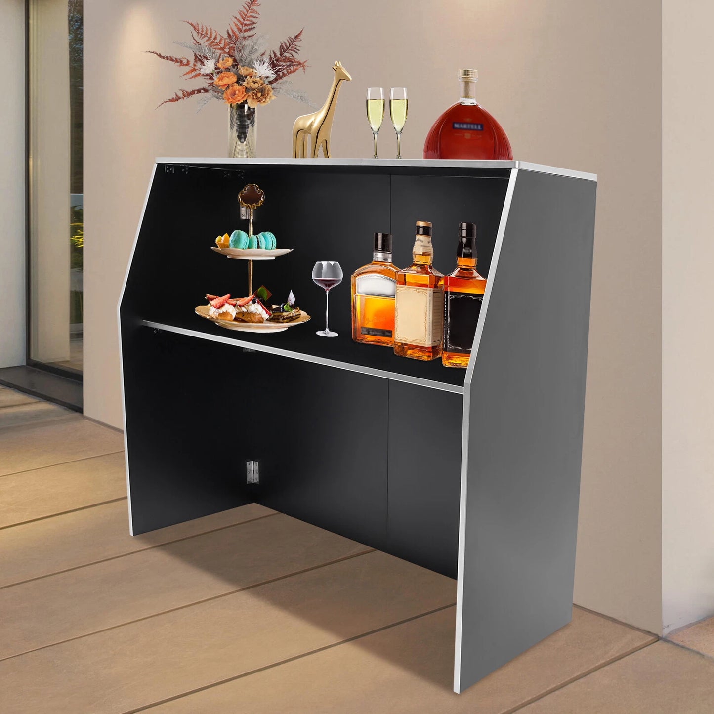 Foldable Bar Tall Portable Event Bar Commercial Portable Bar Table Portable Bar