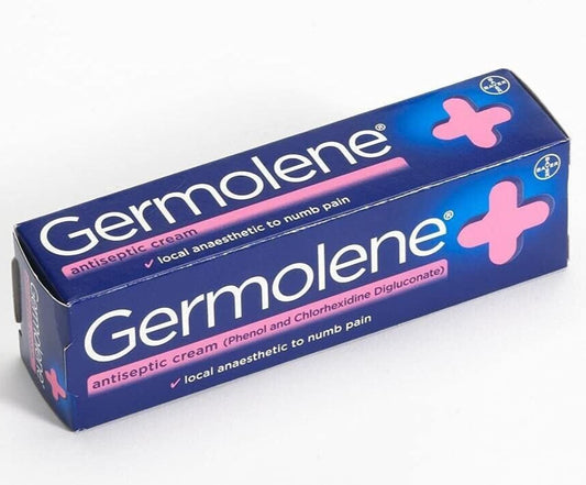 2 x Germolene Anaesthetic Antiseptic Cream Skin Numbing for Piercing Waxing 30g