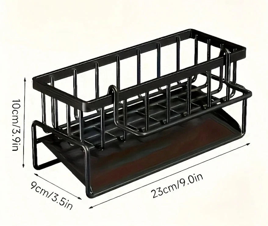 1pc Stainless Steel Sponge Holder Shelf ? Self?Draining, Anti?Mold - NEW - Picture 9 of 9