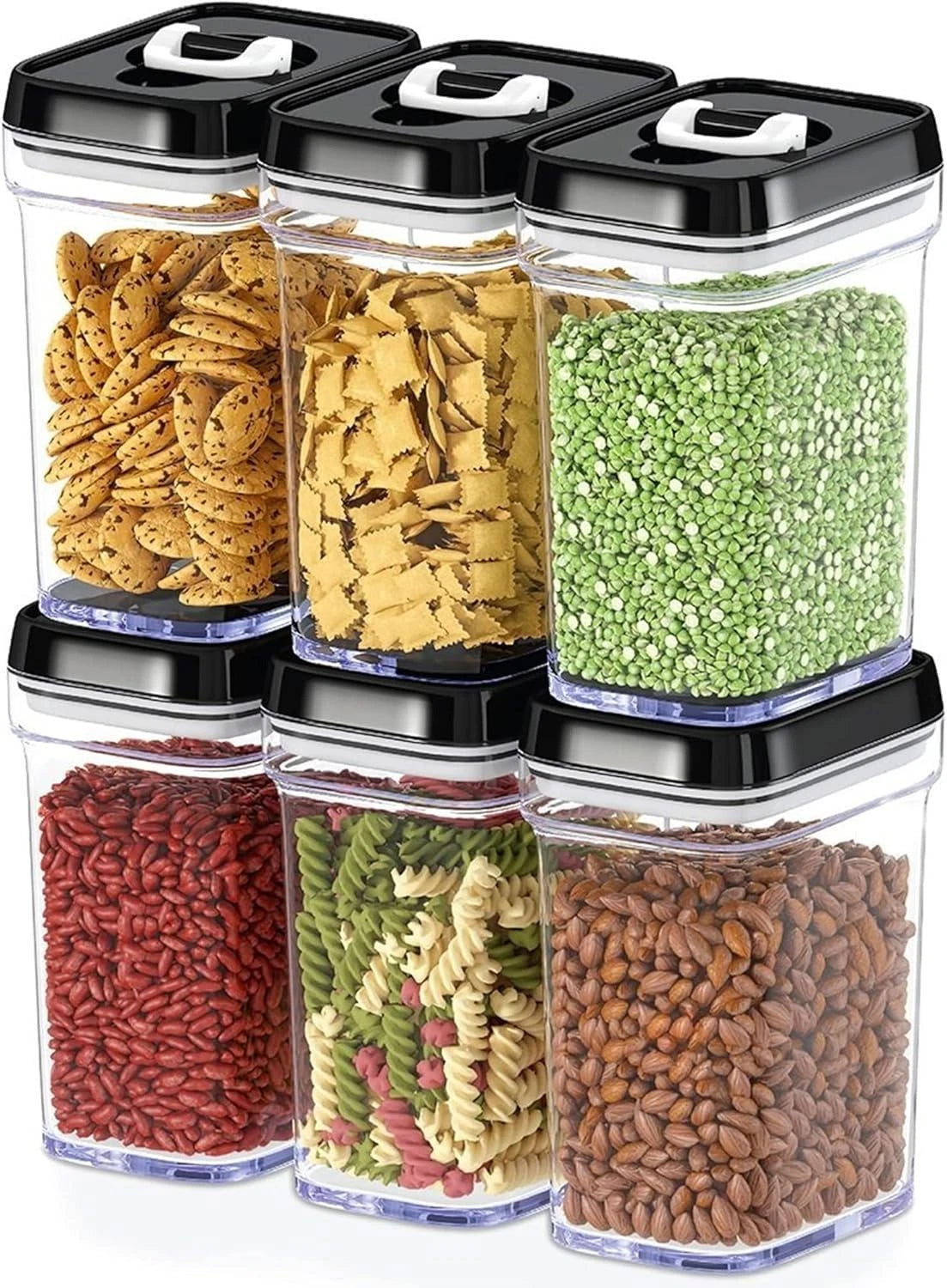 Airtight Food Storage Containers with Lids ? 6 Piece Set Air Tight Kitchen St...