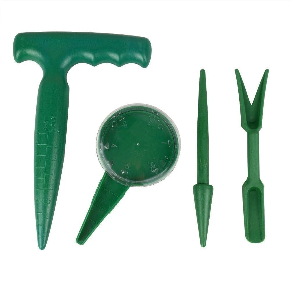 Effortless Gardening: Ergonomic Pistol Grip Dibber and Seedlings Tool Set