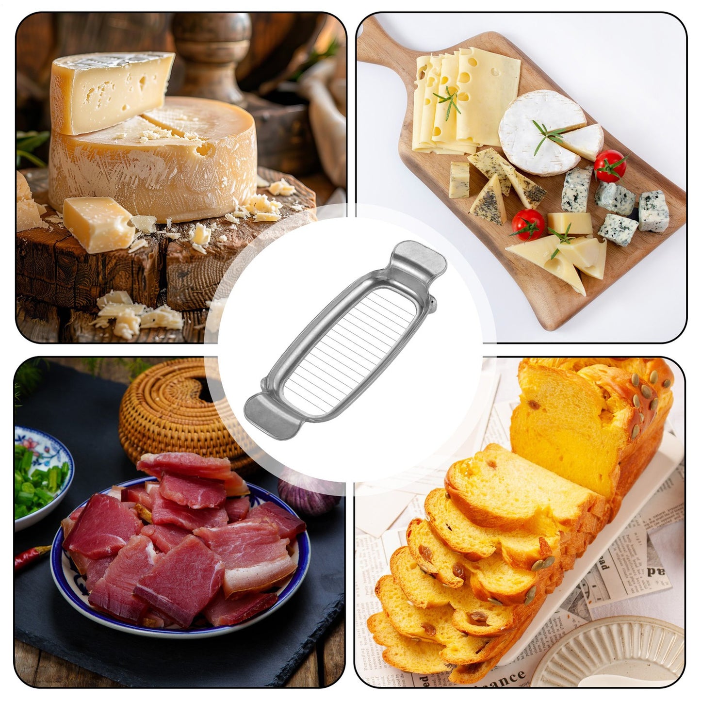 Endurance Silver Stainless Steel Butter Slicer Kitchen Accessories