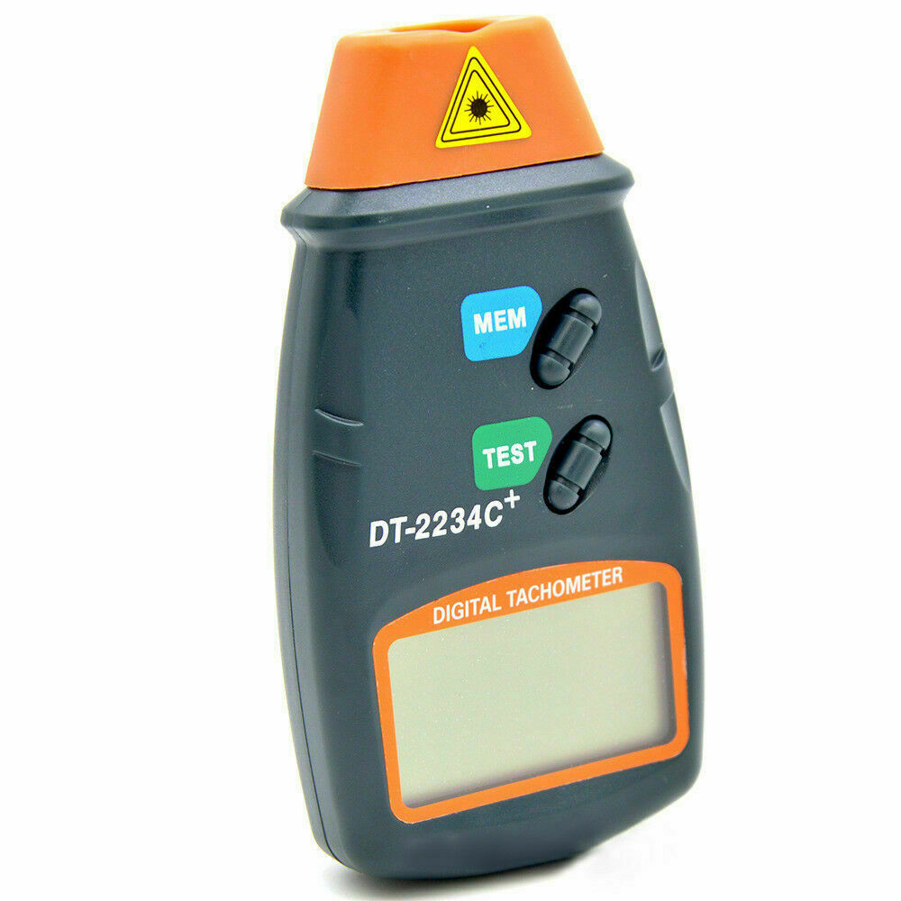 Digital Tachometer Non Contact Laser Photo RPM Tach Meter Motor Speed Gauge New