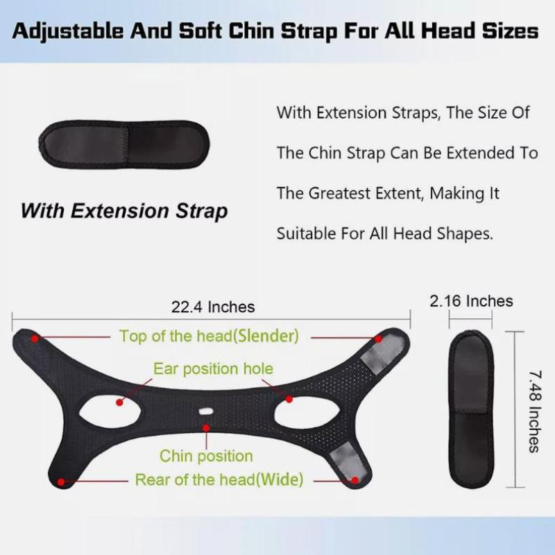 Anti Snoring Chin Strap Sleep Apnea Snore Stop Belt Snoreless Sleep Jaw Solution