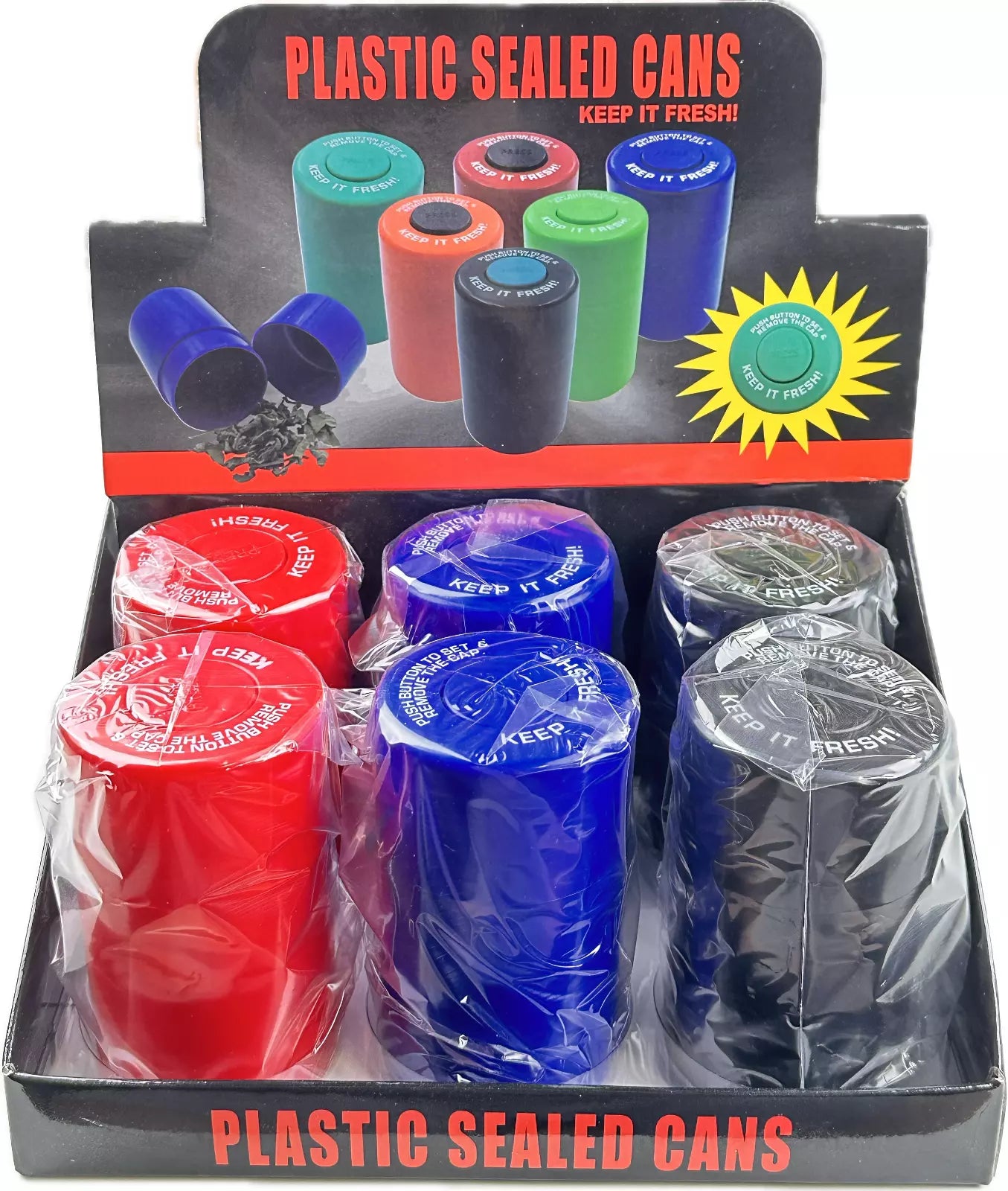 Vacuum Sealed Herb Stash Container Airtight Smell Proof Plastic Storage /1 piece