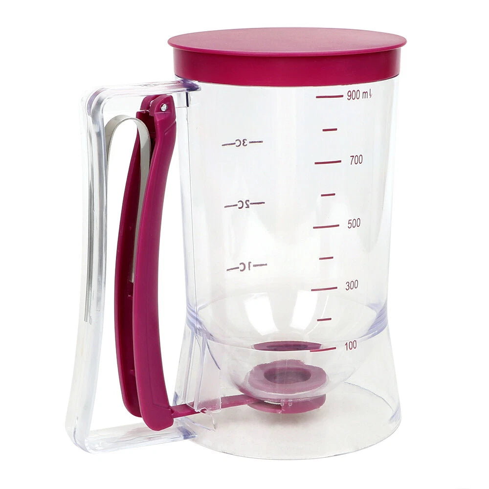 900ML Pancake Baking Batter Dispenser Measuring Cup Muffin Cream Separating Tool - Picture 7 of 9