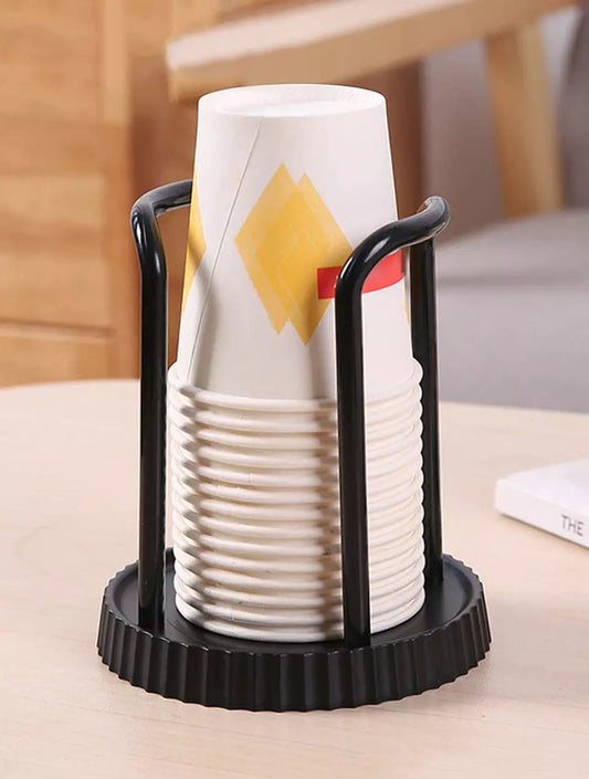 1pc Wall Mounted Disposable Cup Holder - Simple Circular Dispenser - NEW