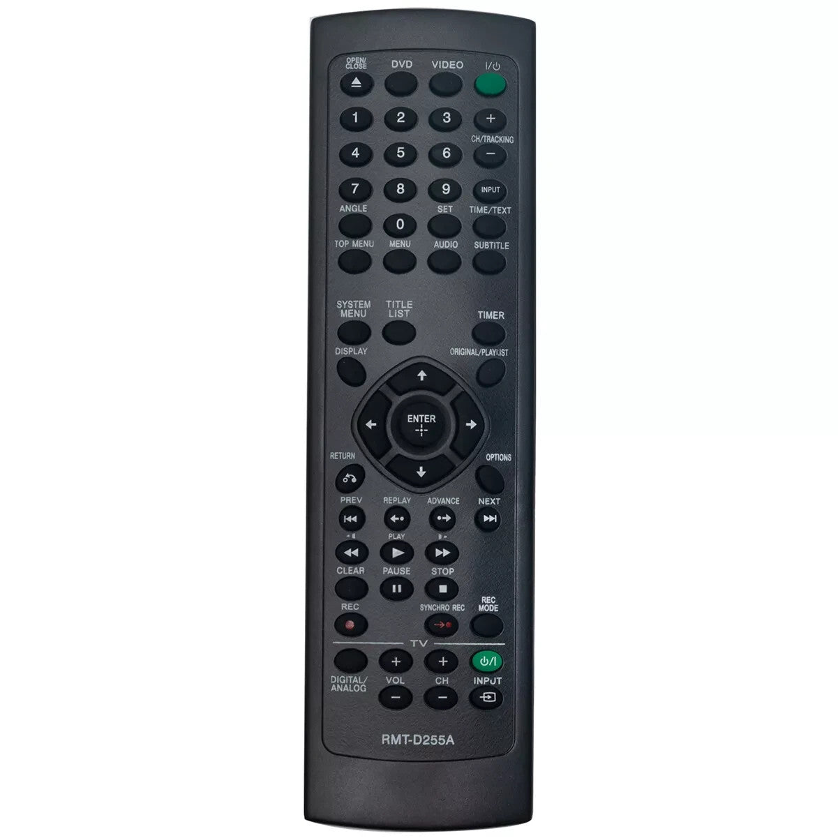 RMT-D255A Replace Remote for Sony VCR DVD RDR-VX535 RDR-VX560 RDRVX535 RDRVX560