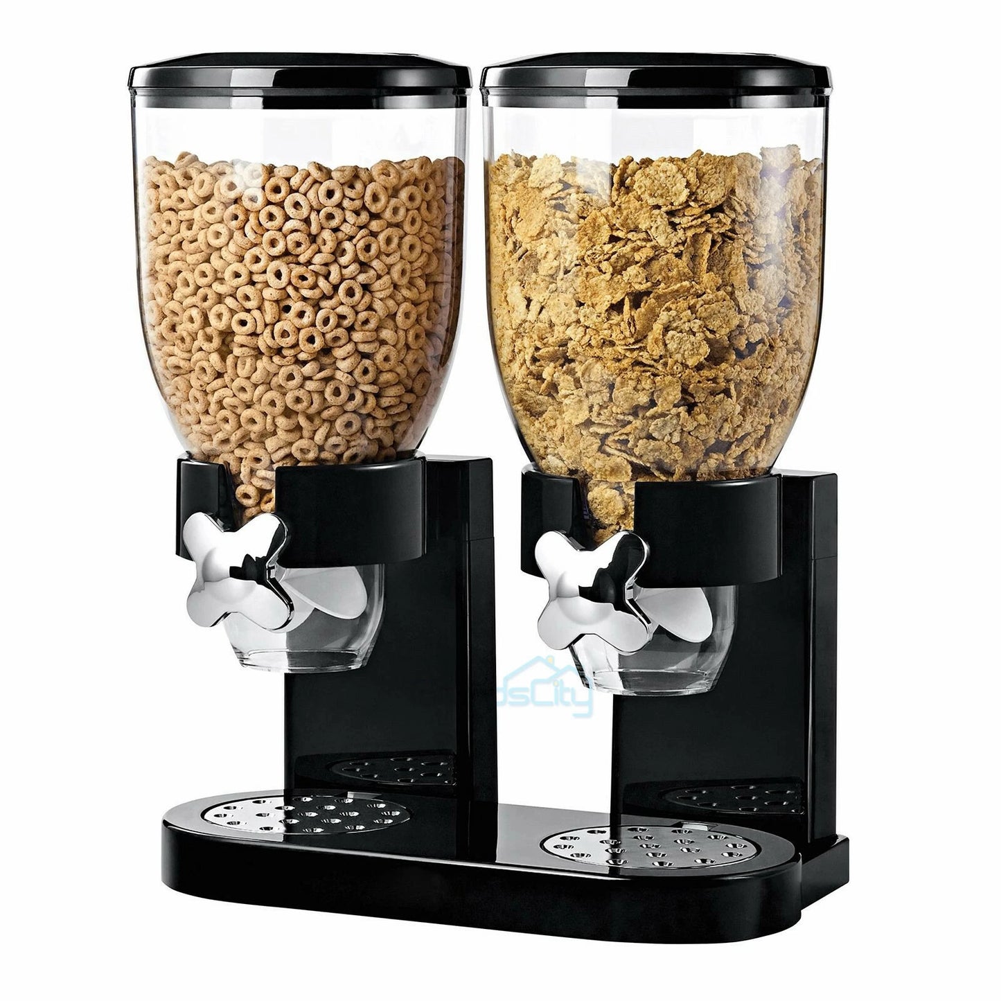 10.5L Cereal Container Storage Food Containers & Cereal Dispenser Triple Control