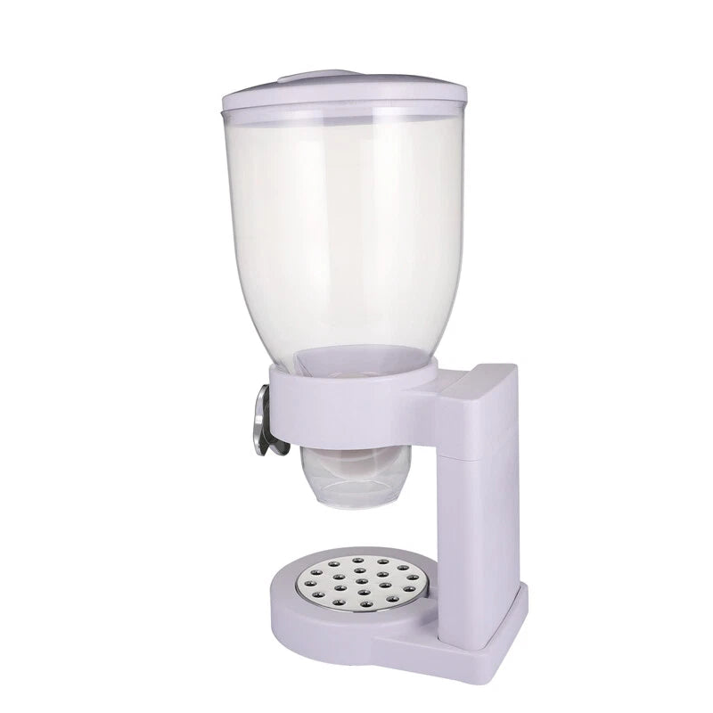 Large Cereal Dispenser Storage Triple Dry Food Snack Container Kitchen Canister