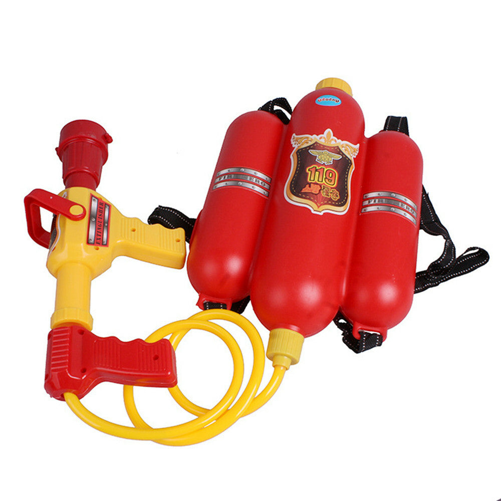 Fireman Toys Fire Extinguisher Water Gun Kids Backpack Beach Toy For Kid's Party