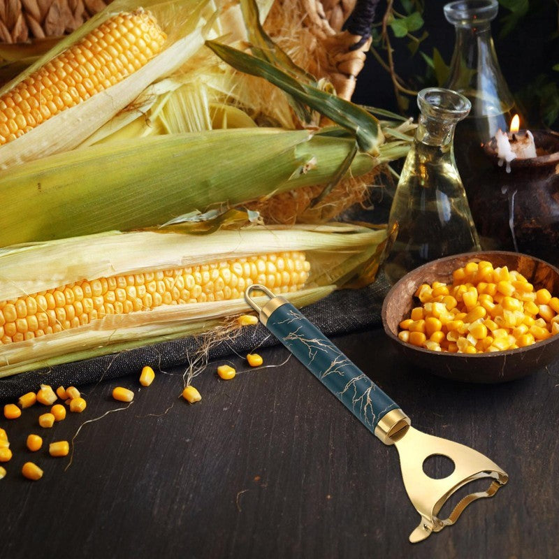 Stainless Steel Corn Cobs Peeler Stripper Remover Kitchen Cutter Thresher Tool