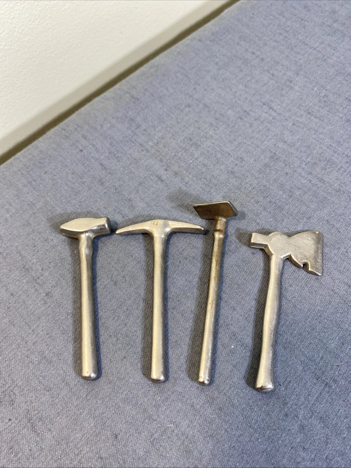 Vintage Miniature Tools Metal 3" Ax Pick Hoe Maul Fairy Zen Garden Dollhouse
