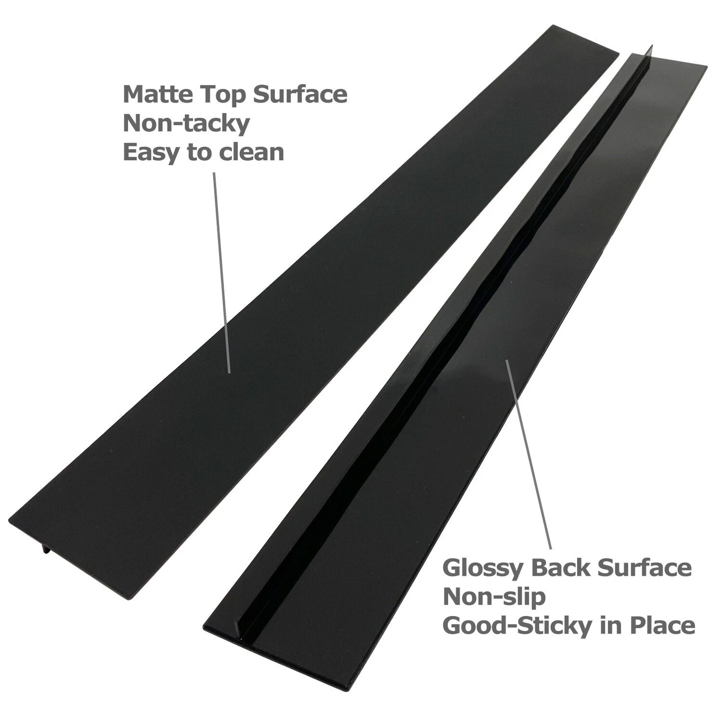 2 PCS 21'' Silicone Stove Counter Gap Cover Oven Guard Spill Seal Slit Filler  - Picture 3 of 10