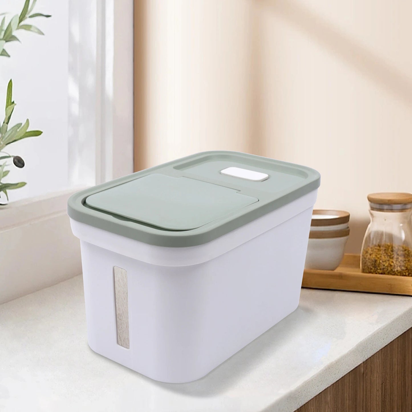 10kg Flour Corn Storage Container Moisture-proof Kitchen Food Storage Bucket US