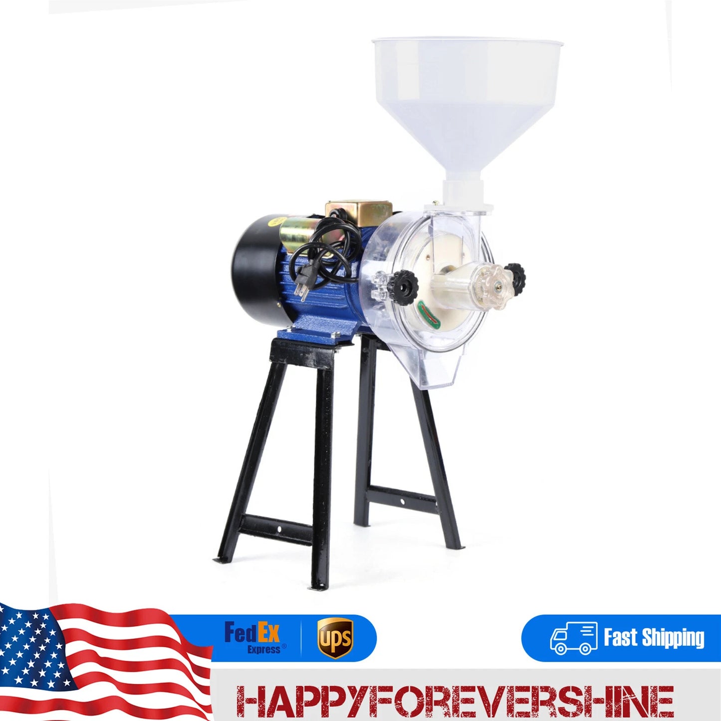 Electric Grinder Mill Grain Corn 3000W Wheat Feed/Flour Wet Cereal Machine NEW