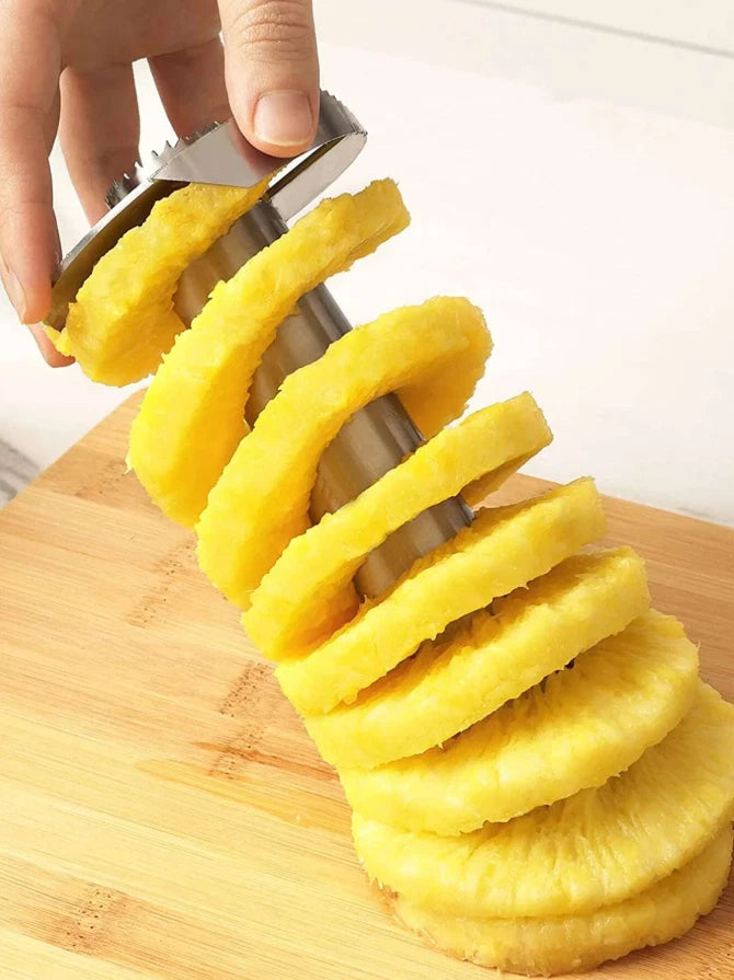1pc Stainless Steel Pineapple Corer & Slicer - Easy Fruit Core Removal Tool NEW