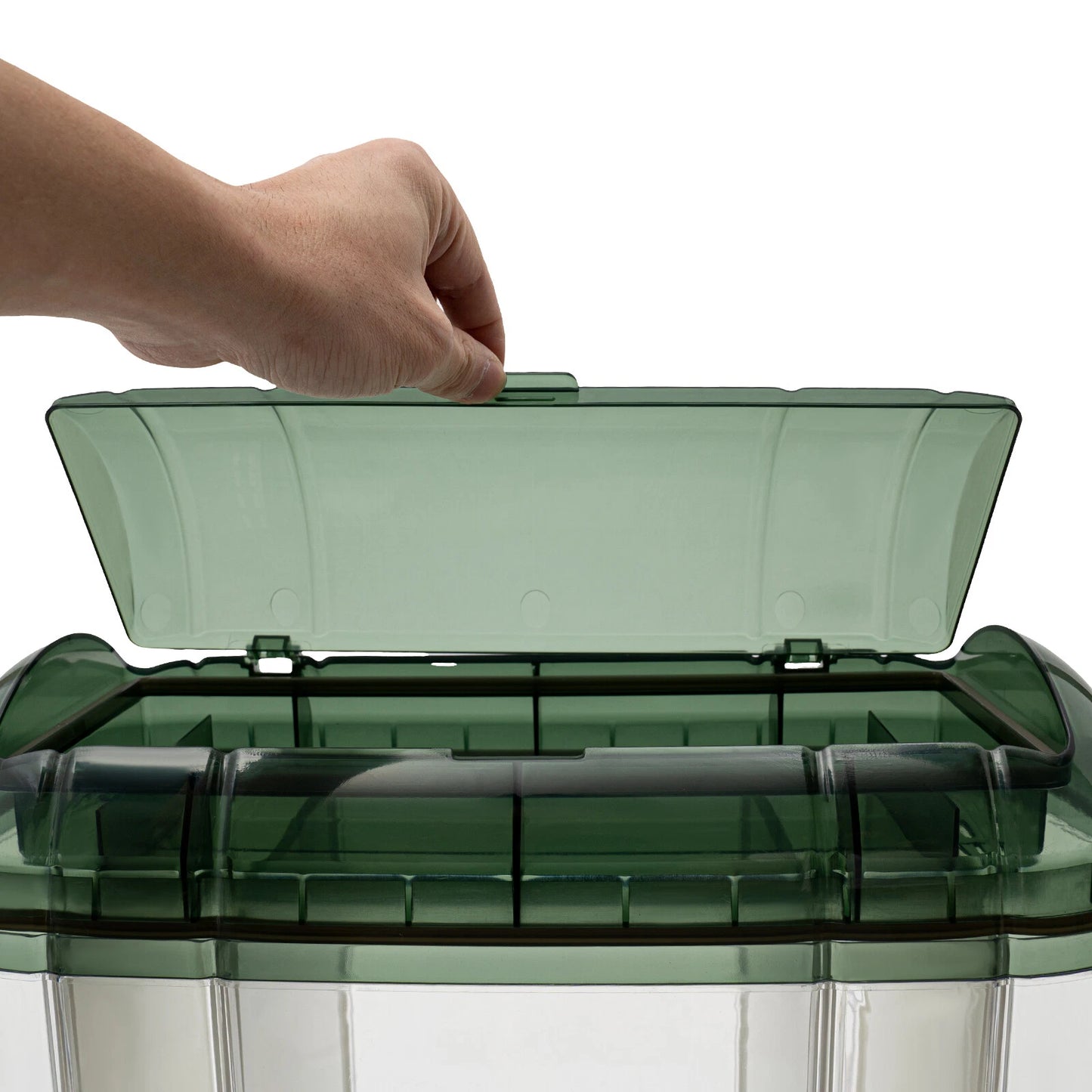 5-Grid Cereal Dispenser Grain Container Rice Storage Dry Food Box Organizer